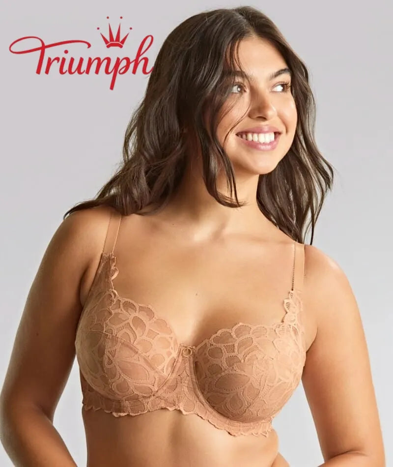 Triumph - (4 komada) Grudnjak s punim košaricama i izvezenom čipkom