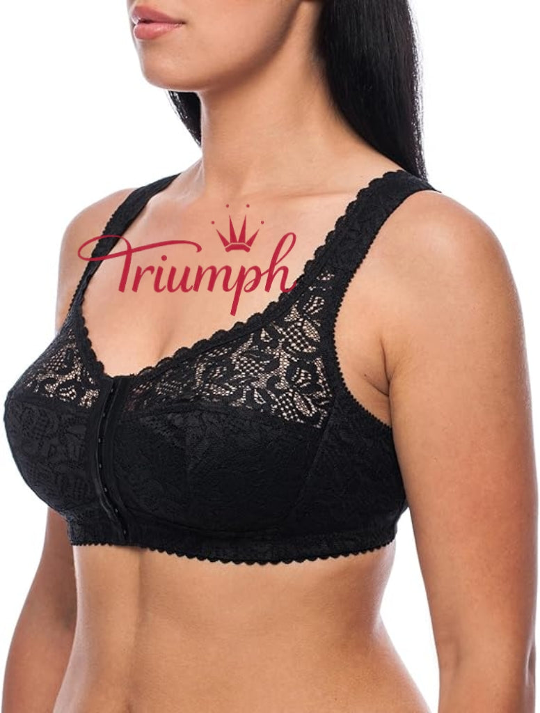 Triumph - (4 kom) Grudnjak bez žice, s kopčanjem sprijeda, plus veličine