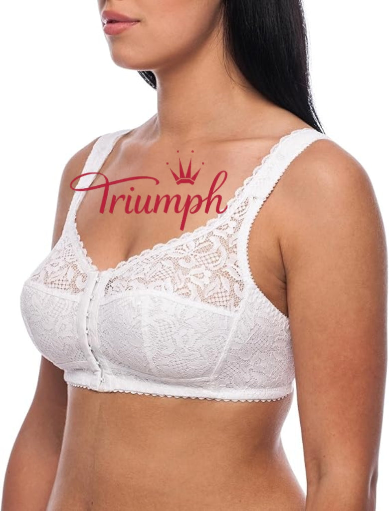 Triumph - (4 kom) Grudnjak bez žice, s kopčanjem sprijeda, plus veličine