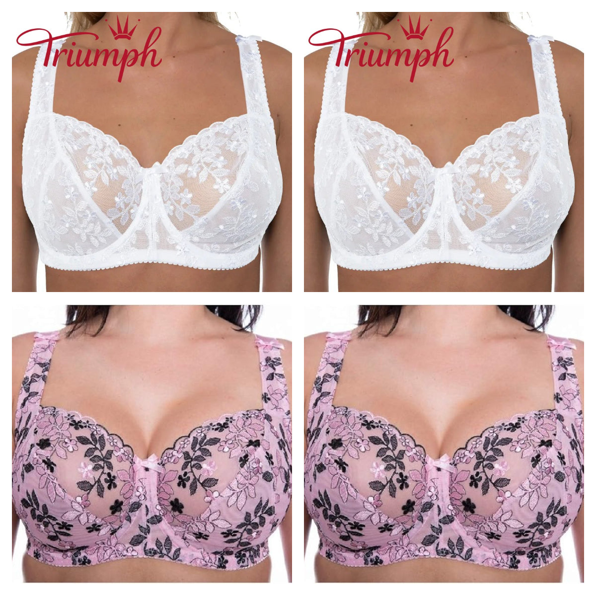 Triumph - 4 komada 🔥čipkastih grudnjaka 2025