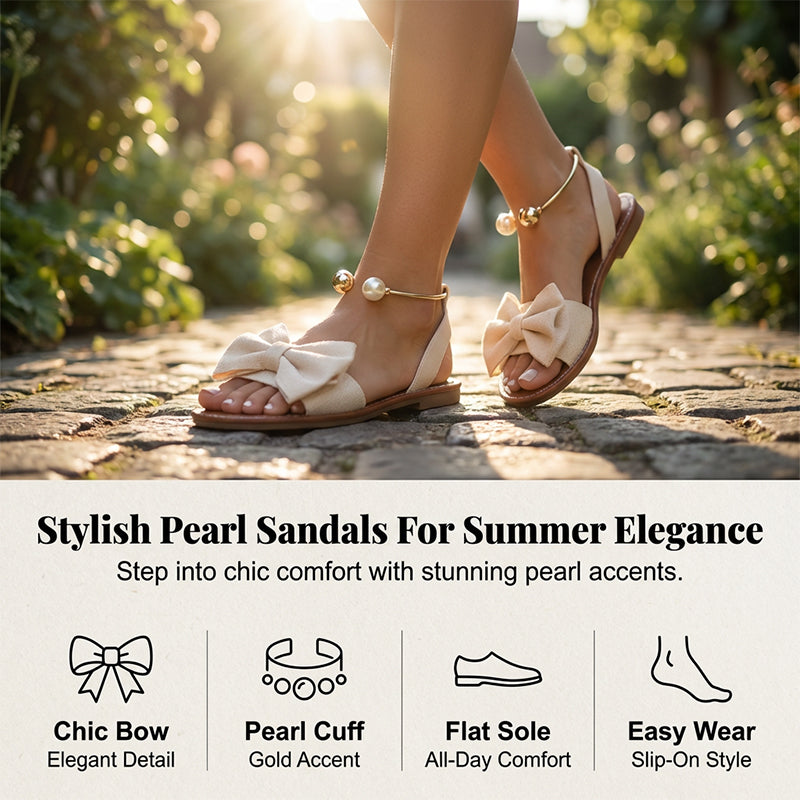 🌺50% POPUSTA💐Elegantne sandale s bisernim remenčićem za gležanj