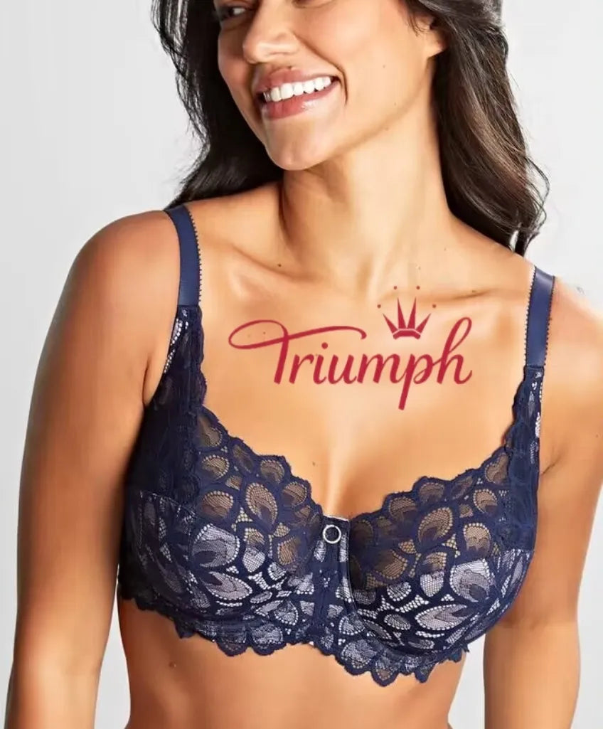 Triumph - (4 komada) Grudnjak s punim košaricama i izvezenom čipkom