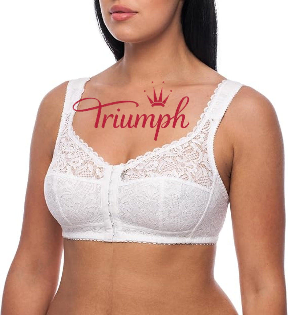 Triumph - (4 kom) Grudnjak bez žice, s kopčanjem sprijeda, plus veličine